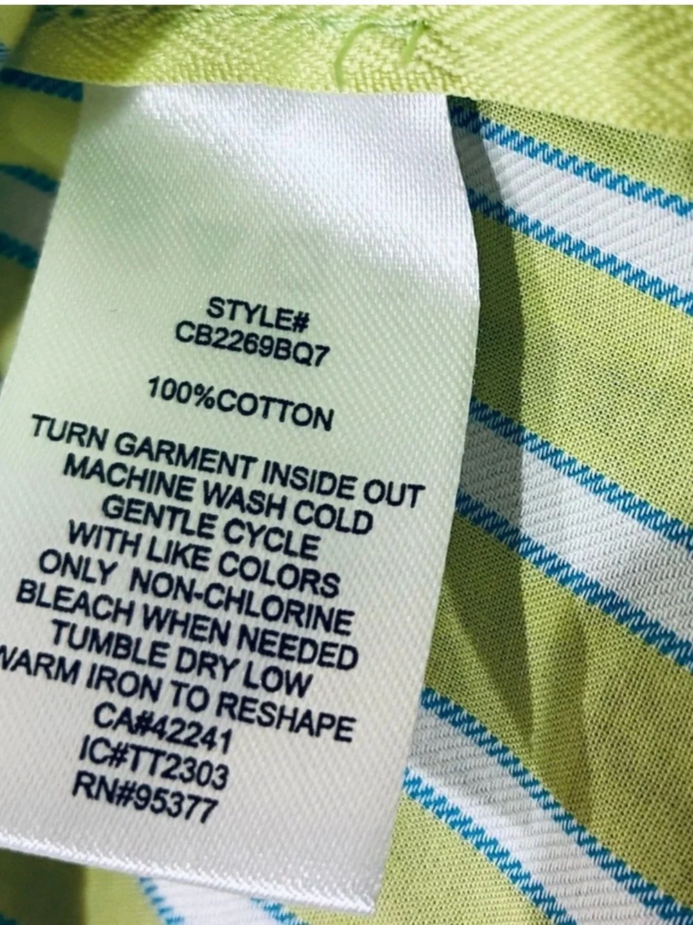 Anthropology Sanctuary Light Green Striped Blouse Size: Medium